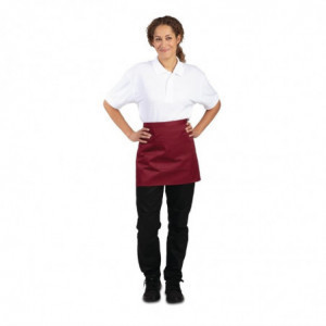Padavėjo išorinis priekabas Bordeaux iš polikotono 373 x 750 mm - Whites Chefs Clothing - Fourniresto