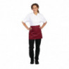 Padavėjo išorinis priekabas Bordeaux iš polikotono 373 x 750 mm - Whites Chefs Clothing - Fourniresto