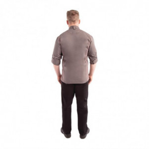 Virtuvės kombinezonas su užtrauktuku, pilkas grafīto spalvos Hartford - XL dydis - Chef Works - Fourniresto