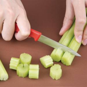 Peilis su raudona 7,5 cm ašmeniu - Hygiplas - Fourniresto