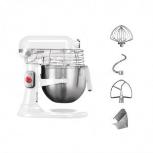 Profesionalus baltas maišytuvas 6,9 l - KitchenAid - Fourniresto