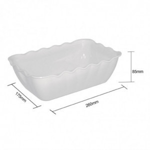 Baltas salieras Medium 2 L - Olympia KRISTALLON - Fourniresto