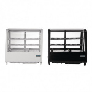 Juodas šaldytuvas vitrinoje 100 l - Polar - Fourniresto