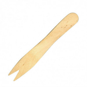 Medinis vienkartinis šakutės 95 mm - 1000 vnt. - Fiesta Green - Fourniresto