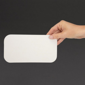 Dėžutės dangtis iš lakštinio kartono dideliam stačiakampiam aliuminio indeliui - 500 vnt. - Fiesta - Fourniresto