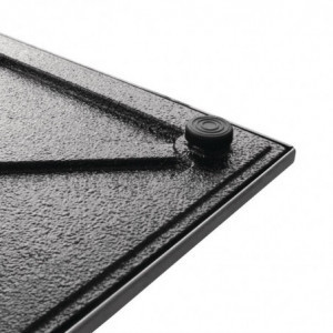 Stalo kojos kvadratinės, nerūdijančio plieno, 720 x 430 mm - Bolero - Fourniresto