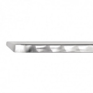 Kvadratinis nerūdijančio plieno bistrot staliukas - 700 x 700 mm - Bolero - Fourniresto