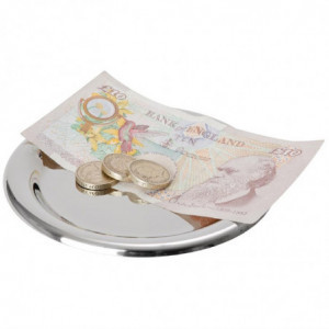 Pridėjimo lėkštė iš nerūdijančio plieno Ø 140 mm - FourniResto - Fourniresto