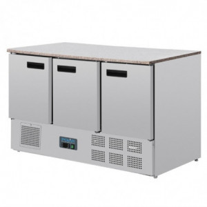 Šaldytuvas su teigiamu temperatūros režimu su marmuro darbastalį 368 L - Polar - Fourniresto