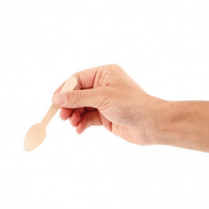 Mediniai šaukšteliai 110 mm - 100 vnt. - Fiesta Green - Fourniresto