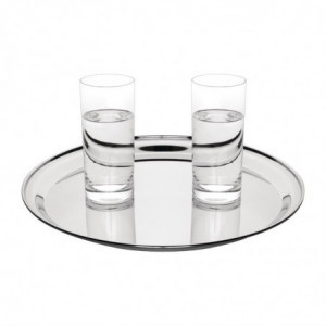 Aptarnavimo lėkštė apvali, iš nerūdijančio plieno, Ø 405 mm - Olympia - Fourniresto