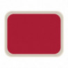Standard Polyester Service Tray 470x360mm Red - Roltex - Fourniresto
