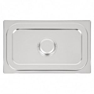 Plokščiai nerūdijančio plieno dangtis - GN 1/1 - Vogue - Fourniresto