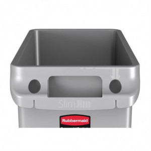 Plastikinis "Slim Jim" surinkėjas - 60 l - Rubbermaid