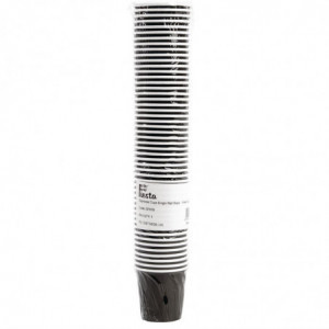 Vienkartiniai juodi espresso kavos puodeliai - 120 ml - 50 vnt. - Fiesta