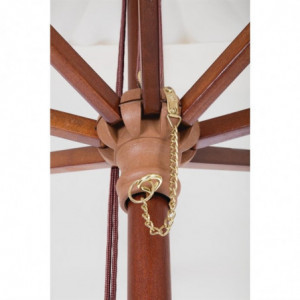 Kvadratinis ecru spalvos skėtis - I 2500 x G 2500 mm - Bolero