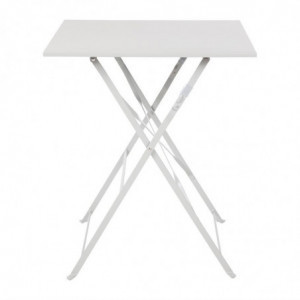 Square steel terrace table - grey - 600mm - Bolero - Fourniresto