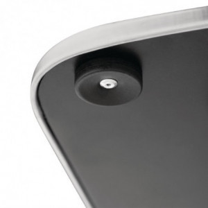 Stalo kojos kvadratinės, nerūdijančio plieno - L 400 mm - Bolero