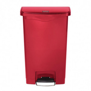 Šiukšliadėžė su pedalais Slim Jim Red- 50L - Rubbermaid