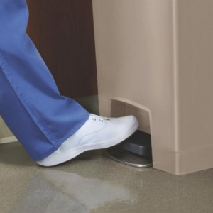 Šiukšliadėžė su pedalais Slim Jim Beige - 50 l - Rubbermaid