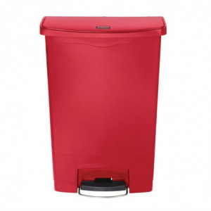 Šiukšliadėžė su pedalais Slim Jim Red- 90L - Rubbermaid