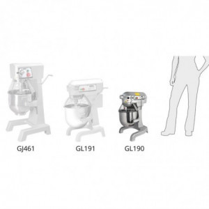 Planetinis maišytuvas - 9 L - Bizonas - Fourniresto