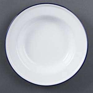 Giliavandė lėkštė iš emalio plieno - Ø 245 mm - 6 vnt. - Olympia