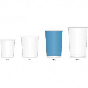 Popieriniai šilto gėrimo puodeliai su šilumą išlaikančia banguota izoliacija, šviesiai rudojo atspalvio - 340 ml - 500 vnt. - Fi