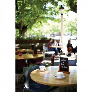 Stalo skardinė, medžio rūšis acajou, 170 x 155 mm - Securit - Fourniresto