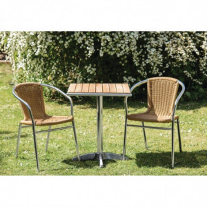 Kvadratinis 60 x 60 cm frezijaus stalas - Bolero - Fourniresto