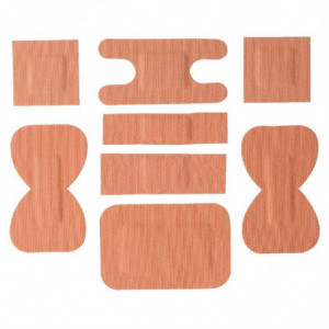 Tinkliniai tvarsčiai įvairių spalvų - 100 vnt. - FourniResto - Fourniresto