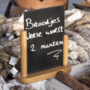 Elegantiškas tekstinis stalviršis su teksto apdaila 320 x 270 mm - Securit - Fourniresto