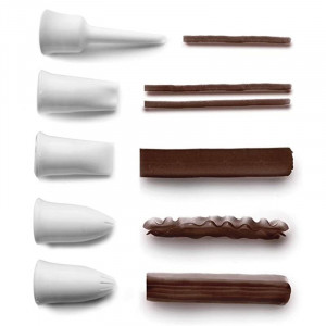 Silikoninis dekoruojamas buteliukas su 6 antgaliais - 140 ml - Lacor