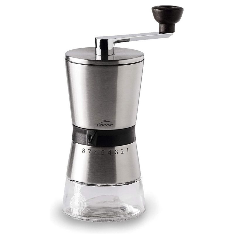 Rankinis maltas malūnas iš nerūdijančio plieno - 8 malimo lygiai - Lacor