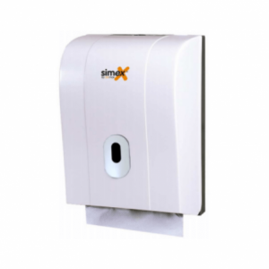 Baltas elegantiškas popieriaus platintojas