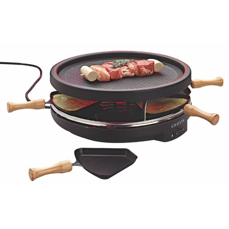 Raclette ir grilio aparatas - 6 keptuvėlės