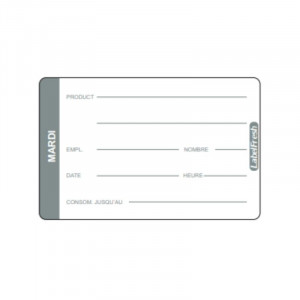 Traukos etiketė LabelFresh Pro - Antradienis - 70 x 45 mm - 500 vnt. - LabelFresh