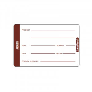 Traukos etiketė LabelFresh Pro - Ketvirtadienis - 70 x 45 mm - 500 vnt. - LabelFresh