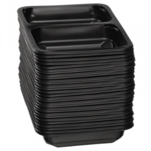 Dviejų skyrių PP lėkštė skirta pusiau automatinei sandarikliui - 50 vnt. - Bartscher