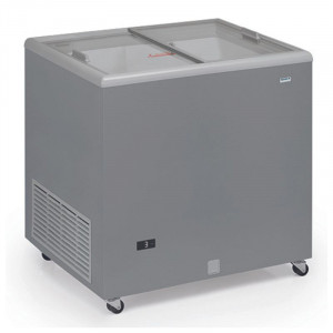 Stiklinės stumdomos durys šaldiklis - 220 L