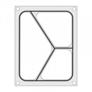 Sandarinimo matrica rankiniam sandarikliui - 3 skyriai - Hendi