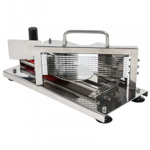 Profesionalus pomidorų pjaustytuvas Dynasteel: atraskite tikslų pomidorų ir daržovių pjaustymo įrankį