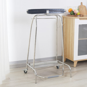 Šiukšlių maišų laikiklis iš nerūdijančio plieno - 110 l Dynasteel: profesionali higiena ir patogumas