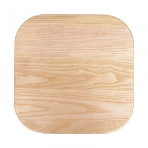 Žemūs kėdės su medine sėdynė - pilka metalo - 4 vnt. - Bolero