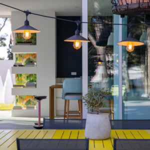 Lauko šviestuvas su plieno šviesos gaubtu - Vinty Light - Lumisky