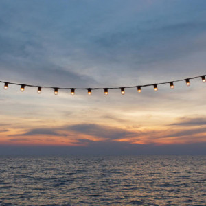 Lauko šviestuvas su šviesos grandine ir spiralinėmis lemputėmis, jungiamas - Link Me Light - Lumisky