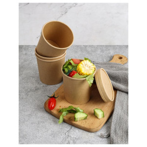 Sriuba puodas „Kraft“ - 480 ml - 300 vnt.