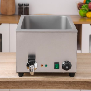 Profesionalus vandens vonios indas GN 1/1 su nutekėjimu - Dynasteel