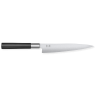 Lengvas lankstus menkės filetavimo peilis Wasabi Black KAI 18 cm - Poliruotas nerūdijančio plieno peilis su ergonomišku rankena
