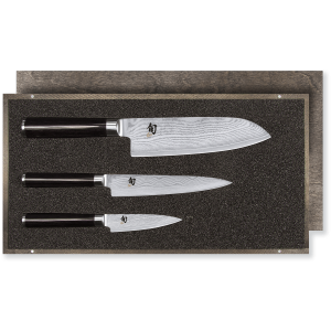 3 dalių Damas Shun Kai peilių rinkinys: profesionali kokybė ir japoniškas elegancija
